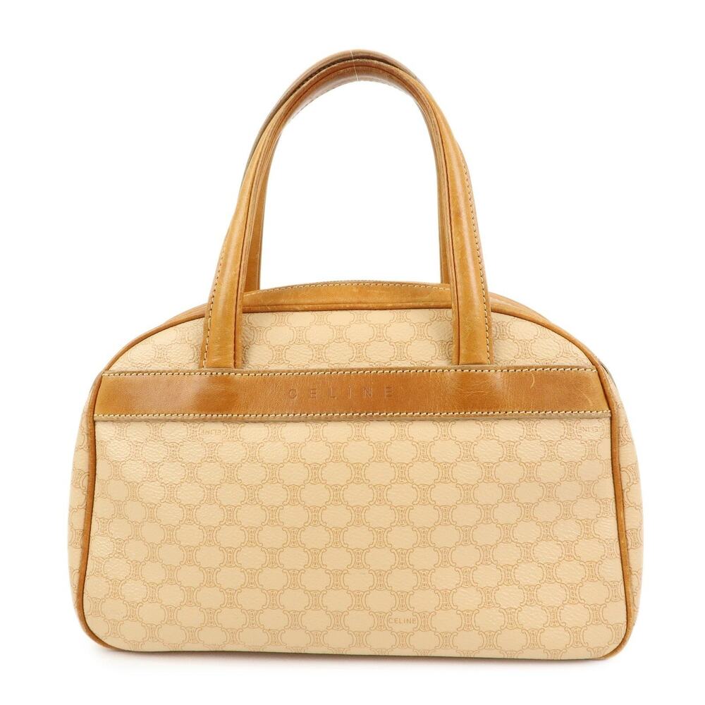 Celine Macadam Travel Bag Handbag Beige
